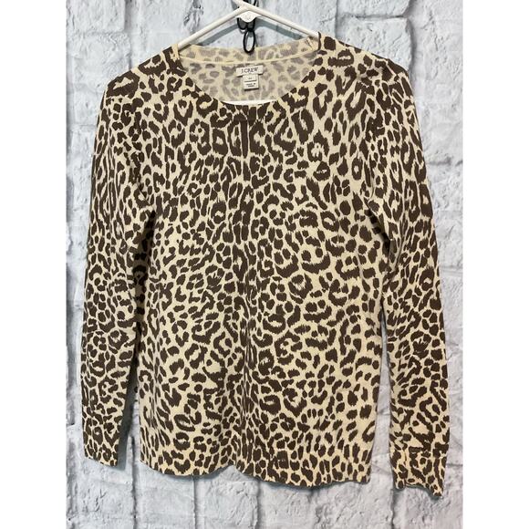 J. Crew XS Cheetah Print Sweater - Picture 7 of 8